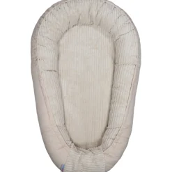 MamaLoes Velours Rib Beige Omkeerbaar Babynest