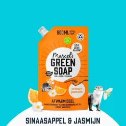Marcel's Green Soap Orange & Jasmine Afwasmiddel Navulling