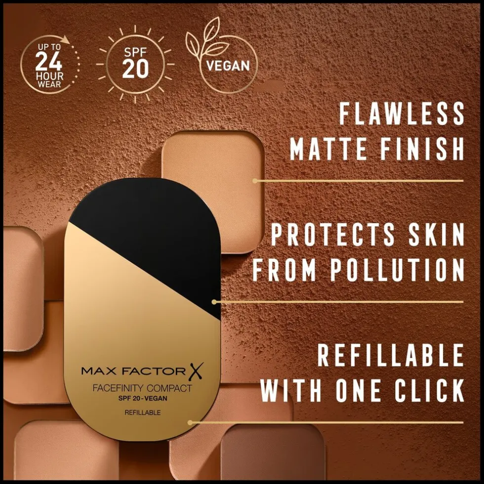 Max Factor Facefinity Compact 006 Golden Refill Foundation