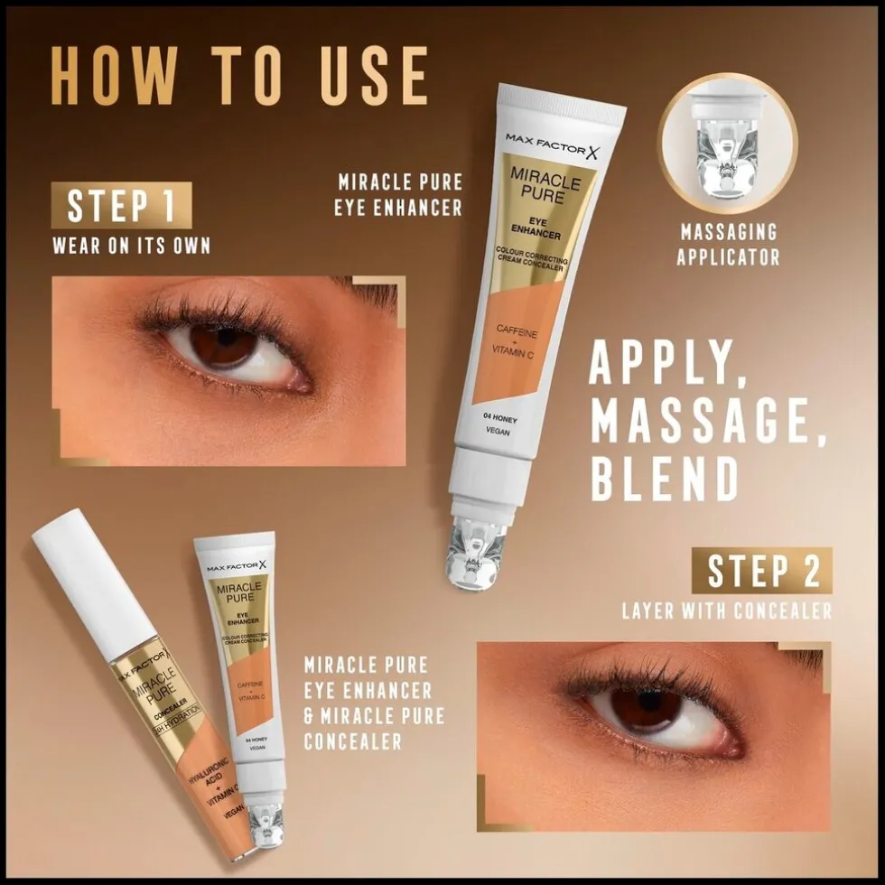 Max Factor Miracle Pure Eye Enhancer 05 Bisque Cream Concealer