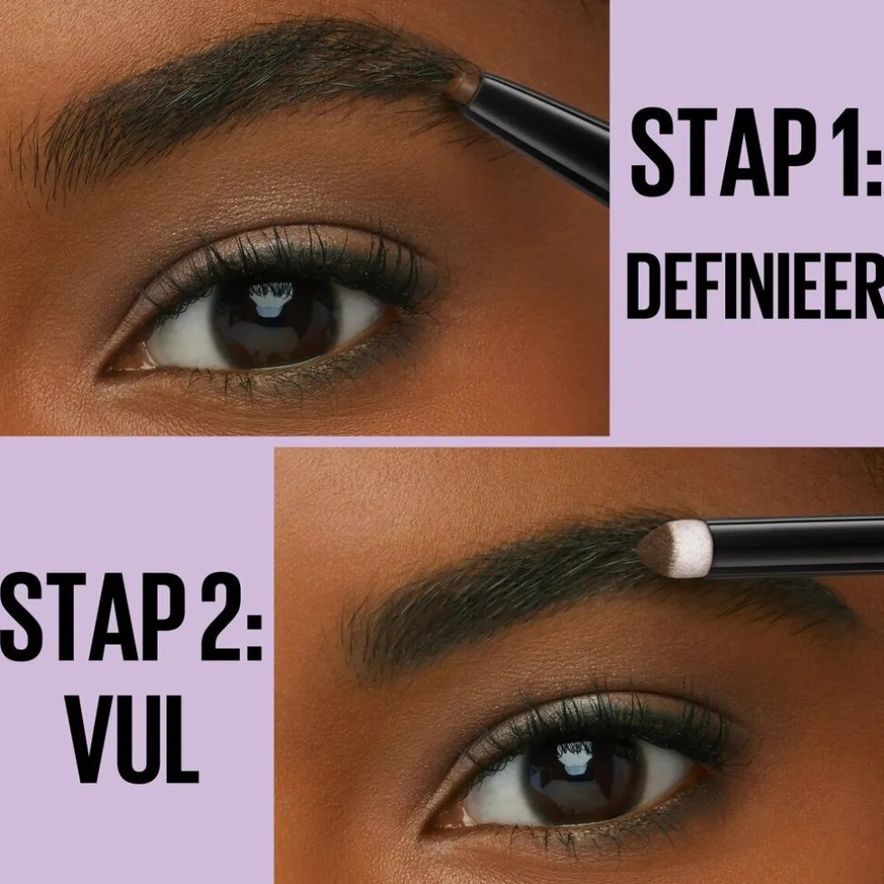 Maybelline New York Express Brow Duo 02 Medium Brown Wenkbrauwpotlood