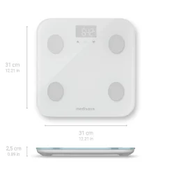 medisana BS 600 Lichaamsanalyse weegschaal met WiFi en Bluetooth