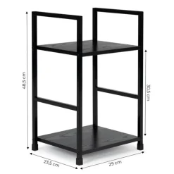 Modern Home Industriële Loft Stijl Boekenkast met 2 Planken