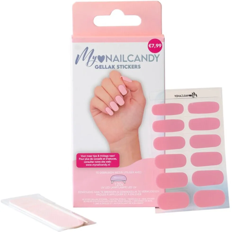 My Nailcandy Baby Pink Gellak Stickers
