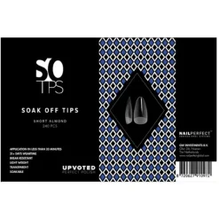 NailPerfect UPVOTED Soak Off Tips Short Almond