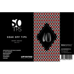 NailPerfect UPVOTED Soak Off Tips Short Round