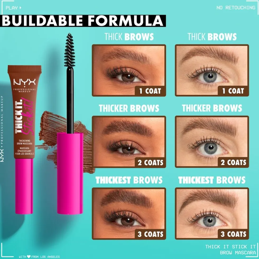 NYX Professional Makeup Thick It. Stick It! Espresso Brow Mascara