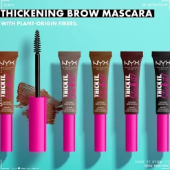 NYX Professional Makeup Thick It. Stick It! Black Brow Mascara