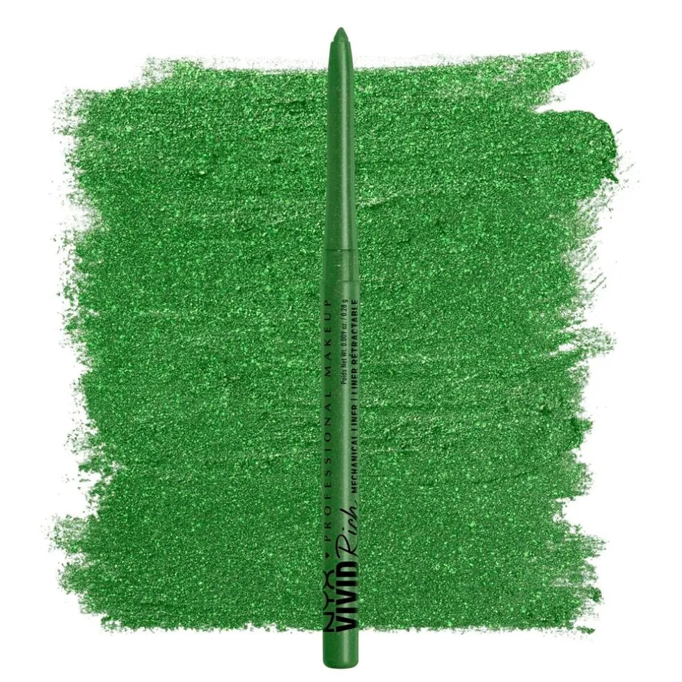 NYX Professional Makeup Vivid Rich 9 It's Giving Jade Mechanical Liner