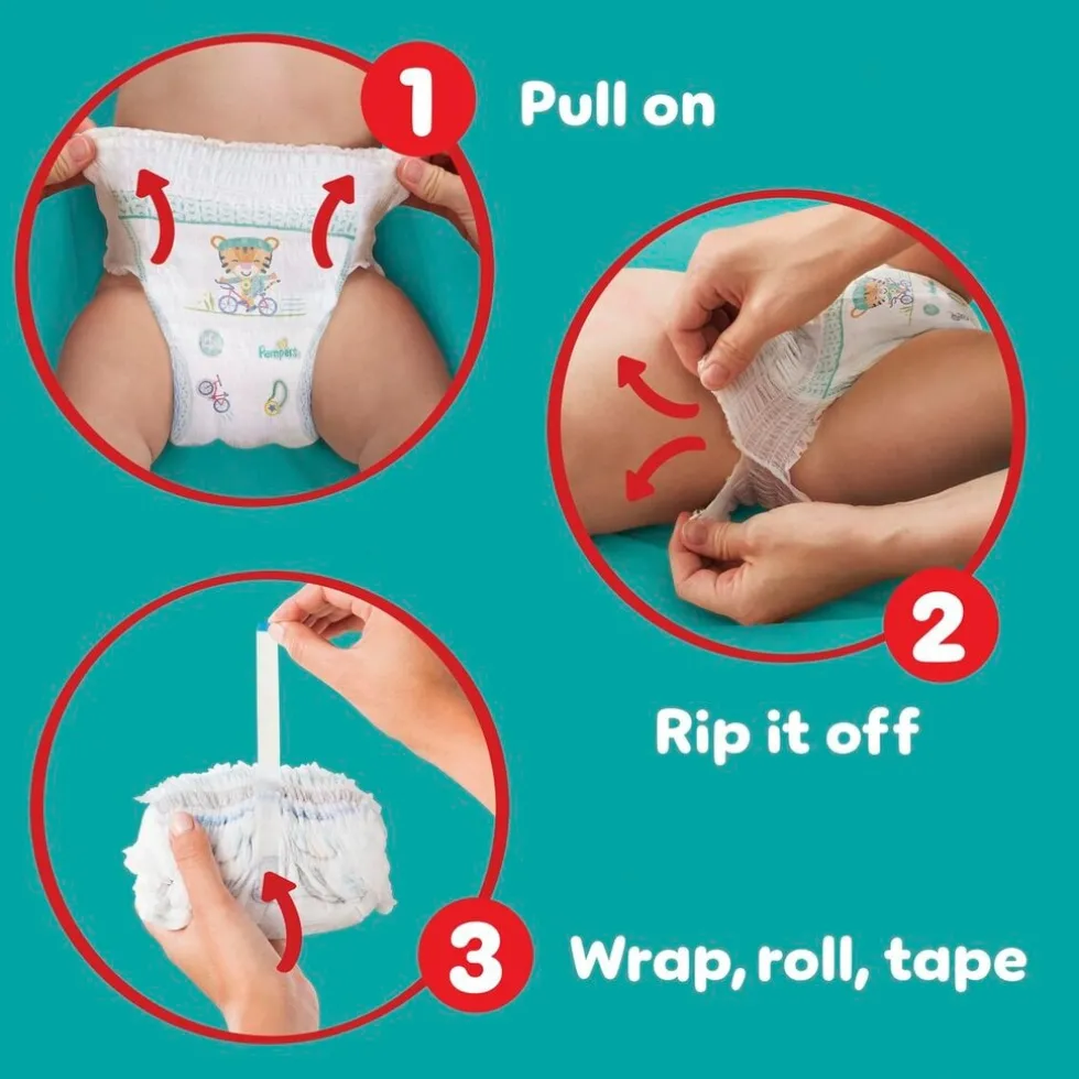 Pampers Baby-Dry Pants Maat 7 Luierbroekjes