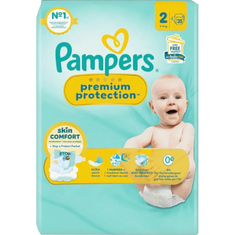 Pampers Premium Protection Maat 2 Luiers