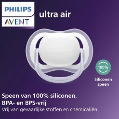 Philips Avent Soother Ultra Air 6-18M SCF376/28 Nighttime Fopspeen