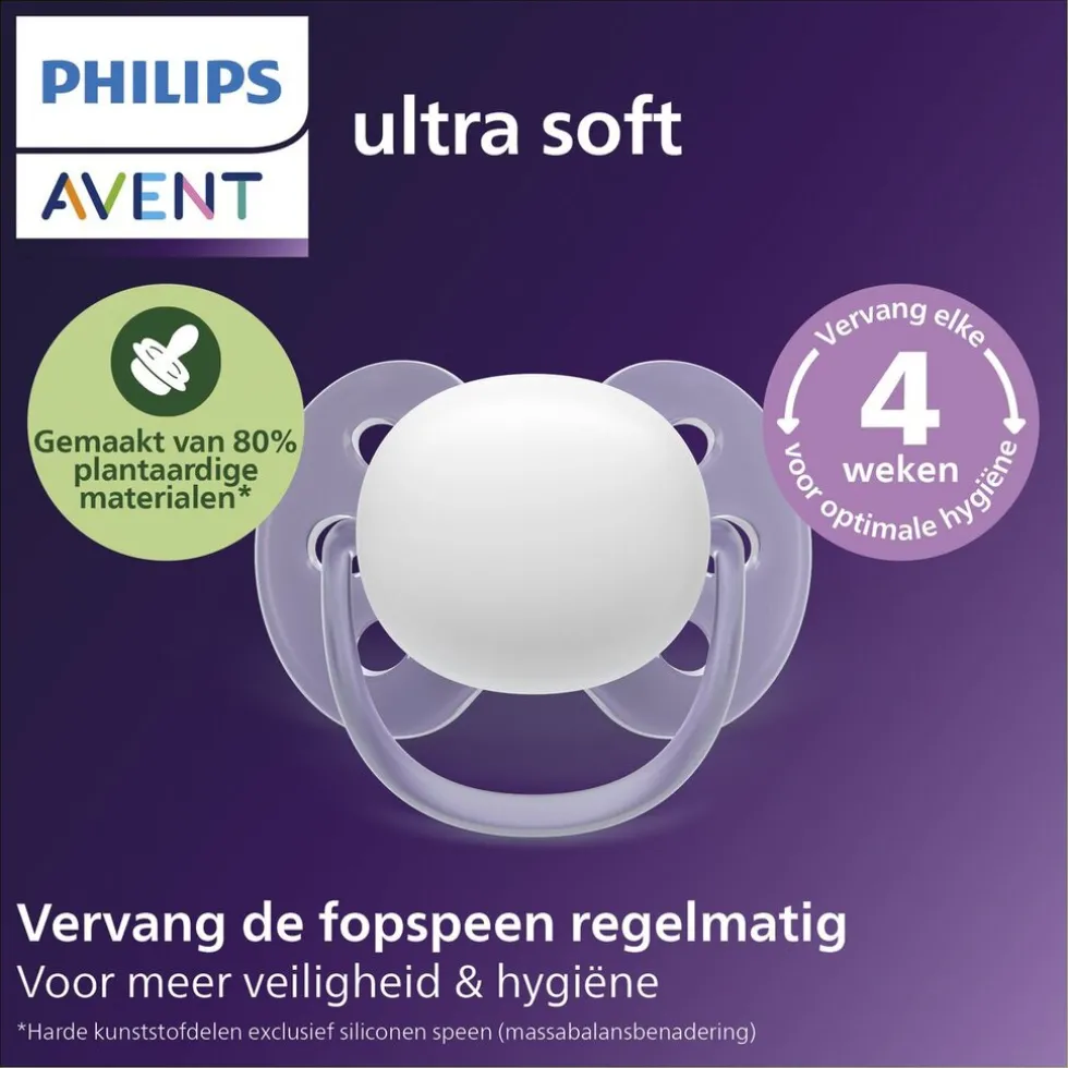 Philips Avent Ultra Soft SCF091/44 Fopspeen