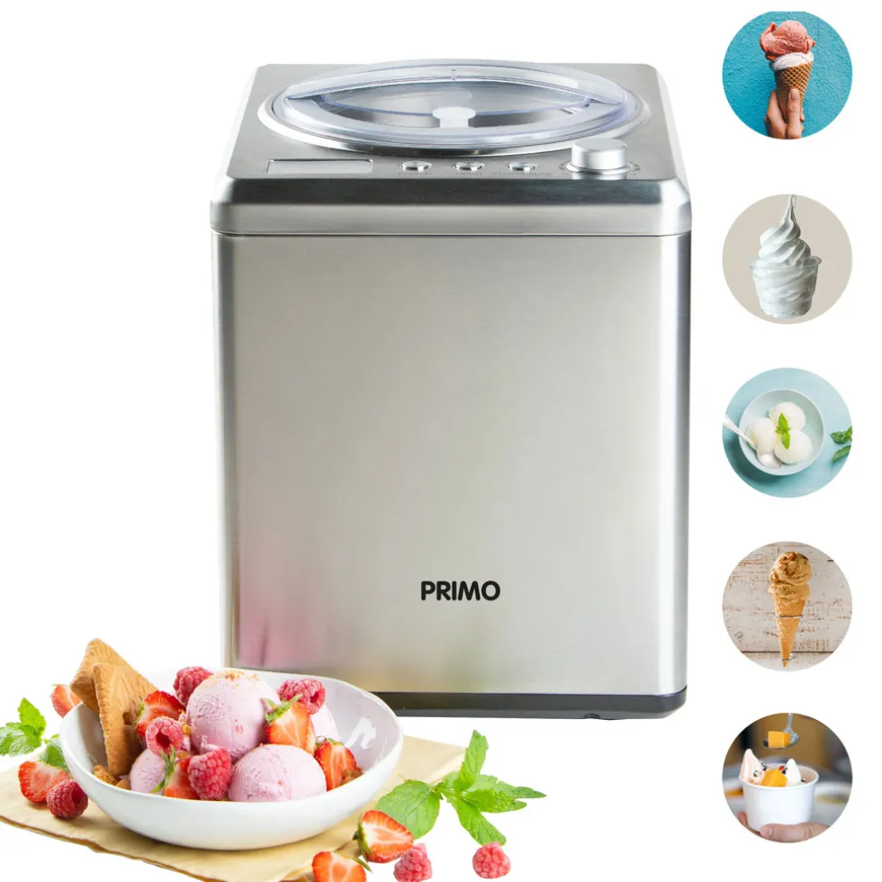 PRIMO PR408IM Roomijsmachine met compressor 2L