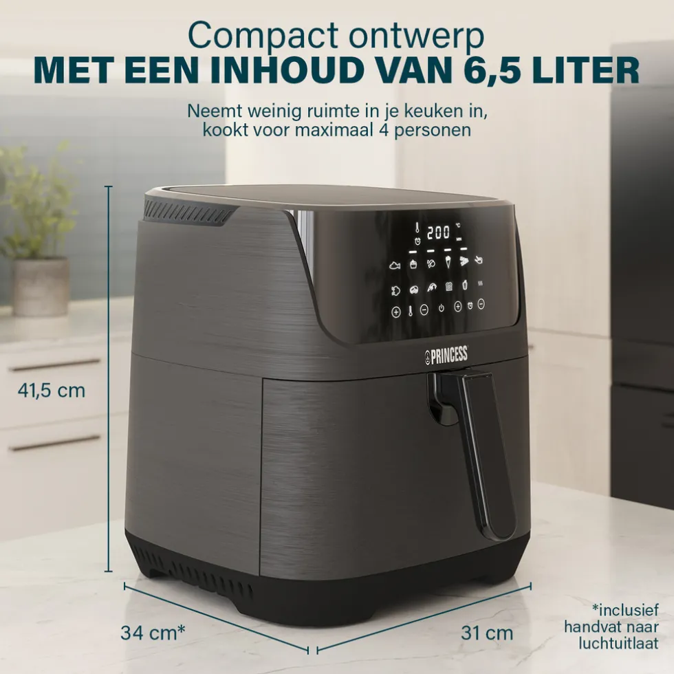 Princess 182061 Digital Aerofryer 6,5L 1800W