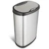 Rijoka Prullenbak Sensor Dubbel 50 Liter RVS Soft Close Vingerafdrukvrij