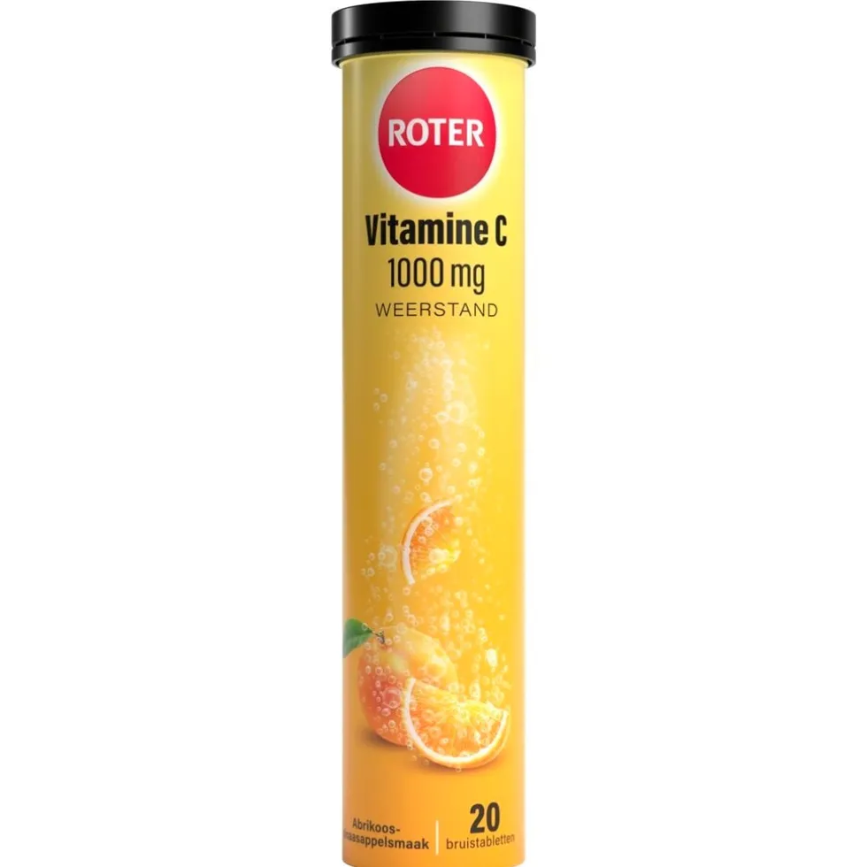 Roter Vitamine C 1000 mg Abrikoos-Sinaasappel Bruistabletten