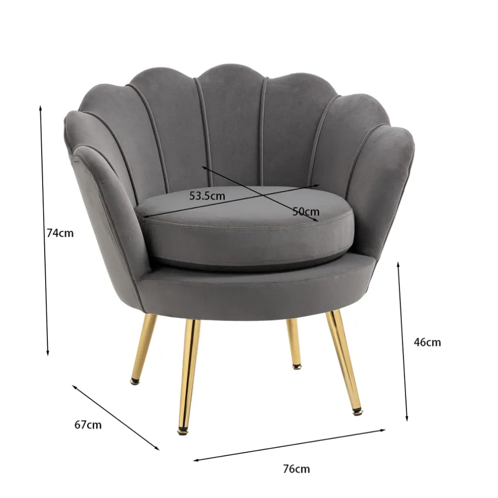 Russle Schelp Fauteuil Velvet