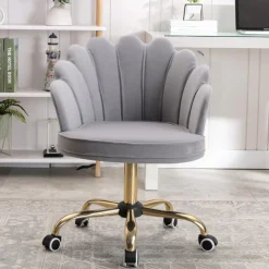 Russle Velvet Schelp Bureaustoel