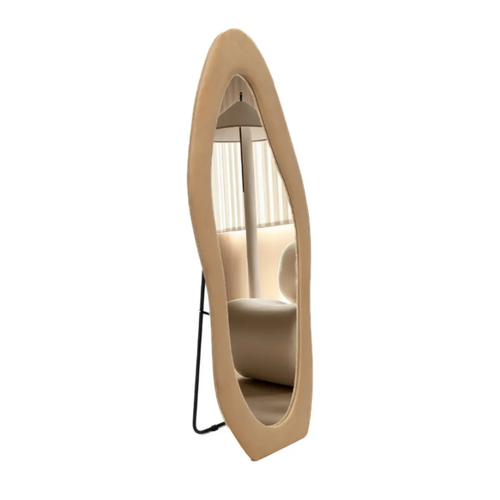 SensaHome Gestoffeerde Staande Spiegel Shaped