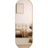 SensaHome Oval Wandspiegel met Metalen Rand Minimalistisch Design