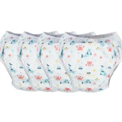 Sevibaby Wit 15-20kg 4 Stuks Gevoerd Oefenbroekje