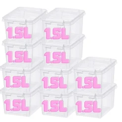 SmartStore Set van 10 Stevige Opbergbox Classic 1.5L