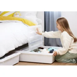 SmartStore Set van 2 Stevige Opbergbox Bedroller 60L