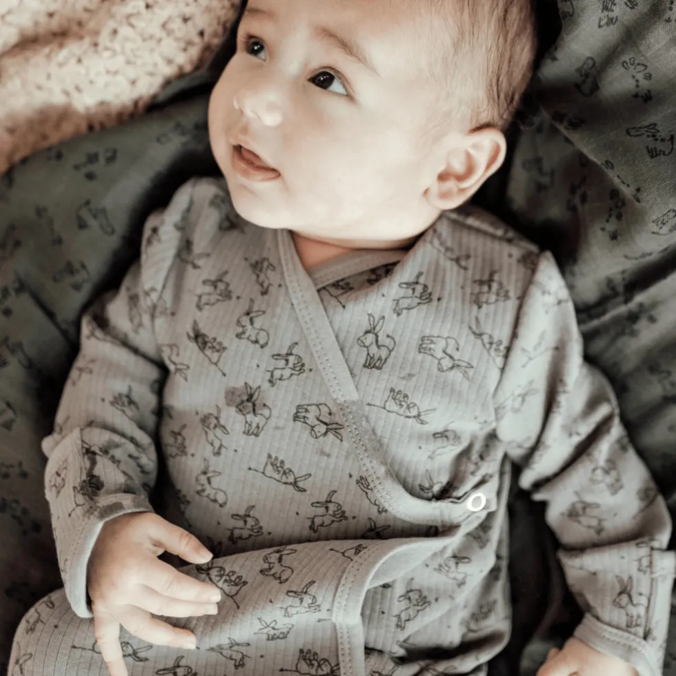 Snoozebaby Cloudy Grey Newborn Slaapzak 0-3 mnd