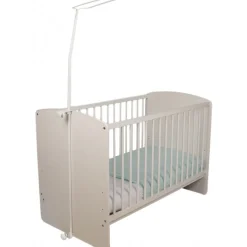 Tega Baby Wit Piekstok & Sluierstandaard met Klembevestiging