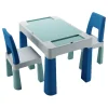 Teggi Turquoise/Navy/Grey Multifun 3-in-1 Tafel met Twee Stoeltjes