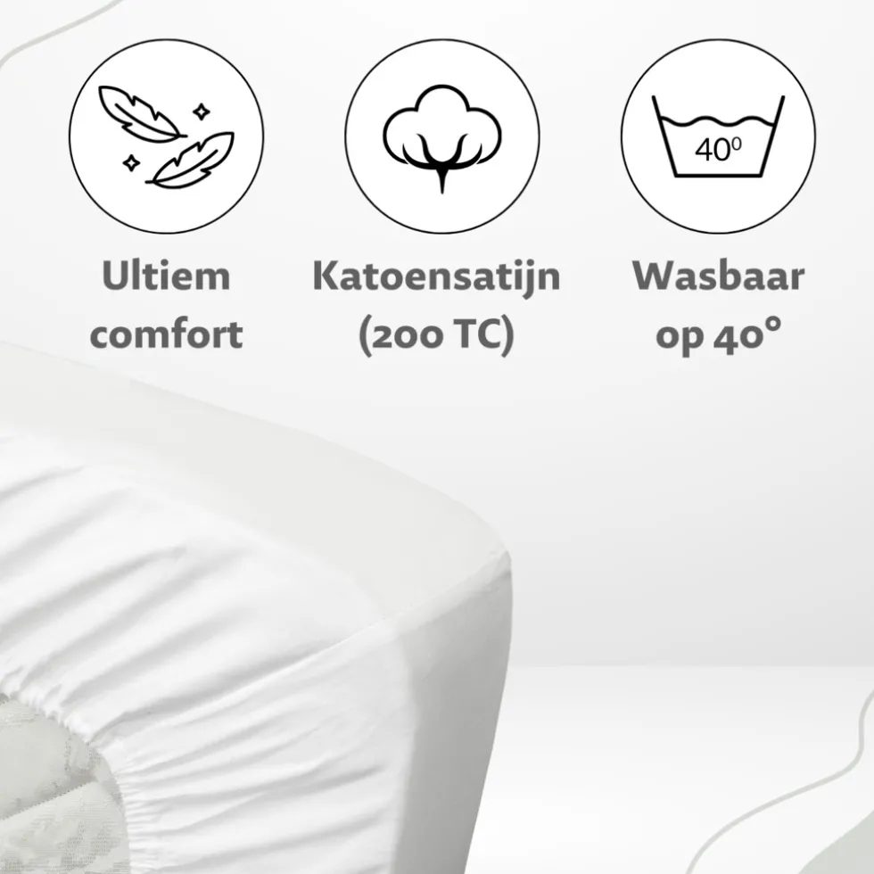 Ten Cate 100% Katoensatijnen Hoeslaken