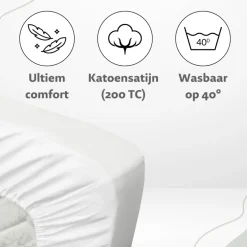 Ten Cate 100% Katoensatijnen Hoeslaken
