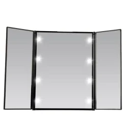 UNIQ Drievoudige Make-upmake-upspiegel met Led-verlichting