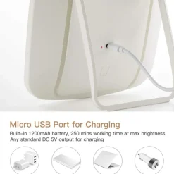 UNIQ Make-upmake-upspiegel met Verstelbaar Led-aanraaklicht