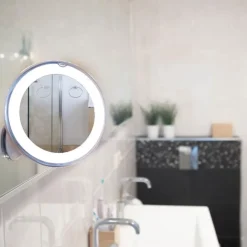 UNIQ Ronde Spiegel met Led Licht en Zuignap X10 Vergrotende Spiegel