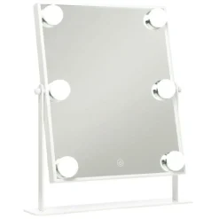 UNIQ Xl Hollywood Make-up Make-upspiegel met 6 Led Lampen en Aanraakfunctie