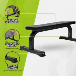 VirtuFit Vlakke Fitnessbank Trainingsbank