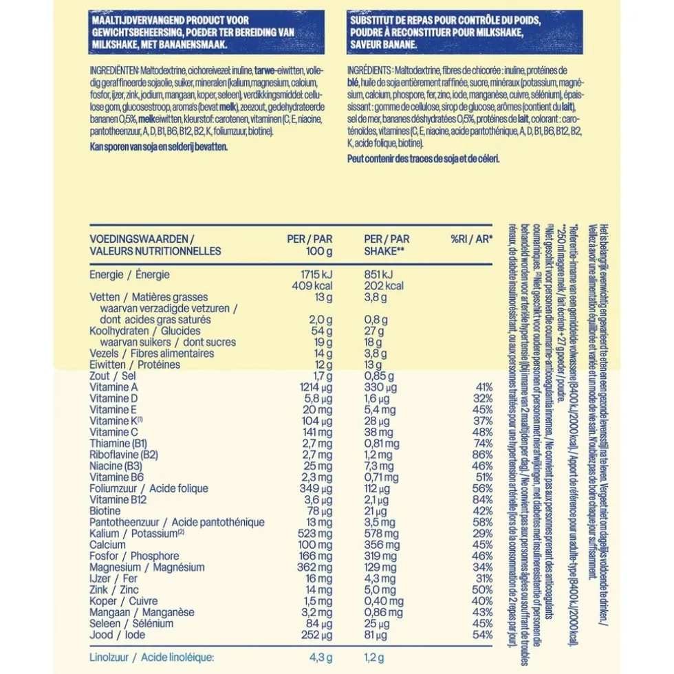 WeCare Golden Banana Meal Replacement Shake