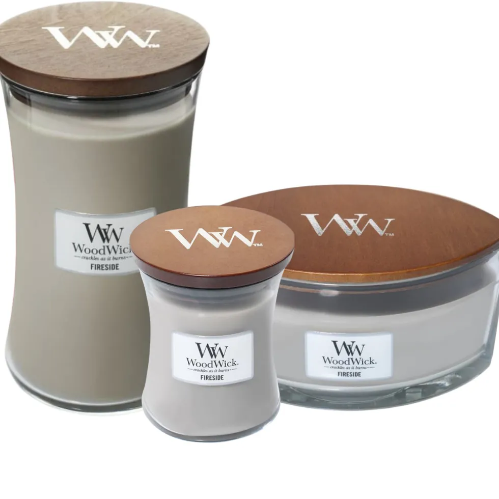 Woodwick geurkaarsen Fireside