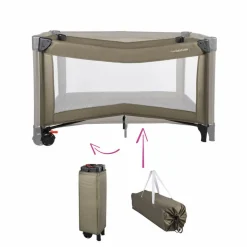 X Adventure Campingbedje / Reisbed Twist Groen Inclusief Transporttas