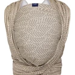 Zaffiro Be Close Beige Leaves Multifunctionele Draagdoek