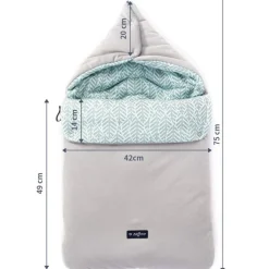 Zaffiro Beige Leaves Basic 5-in-1 Voetenzak