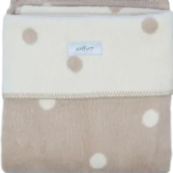 Zaffiro Ecru & Beige Gestipt 75 x 100 cm Wiegdeken